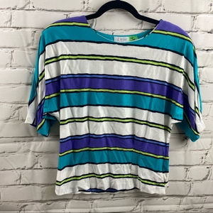 Clichy vintage striped t shirt with‎ shoulder pads